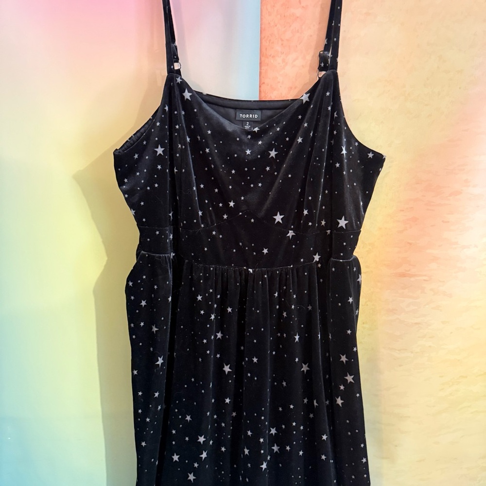 Torrid Black Dress with Lace Detail